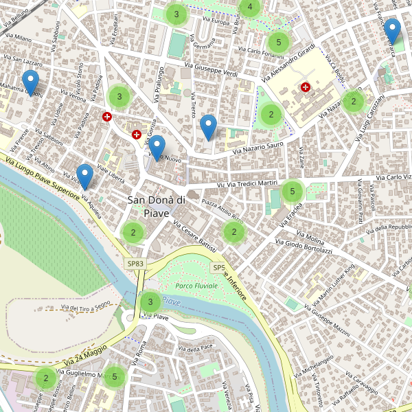 Thumbnail mappa parcheggi di San Donà di Piave