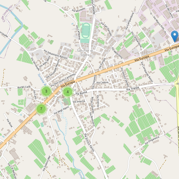 Thumbnail mappa parcheggi di San Fior