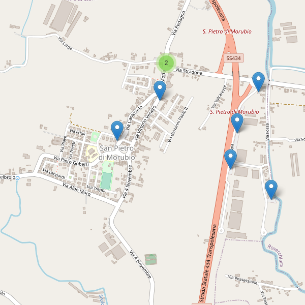 Thumbnail mappa parcheggi di San Pietro di Morubio