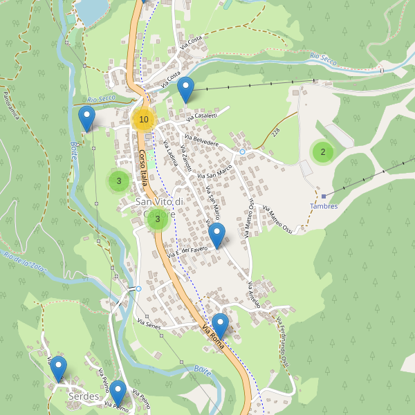 Thumbnail mappa parcheggi di San Vito di Cadore