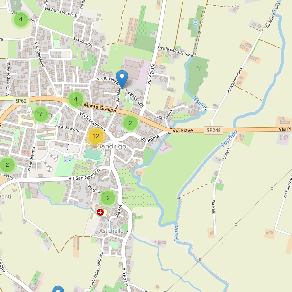 Thumbnail mappa parcheggi di Sandrigo
