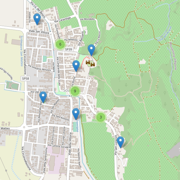Thumbnail mappa parcheggi di Soave