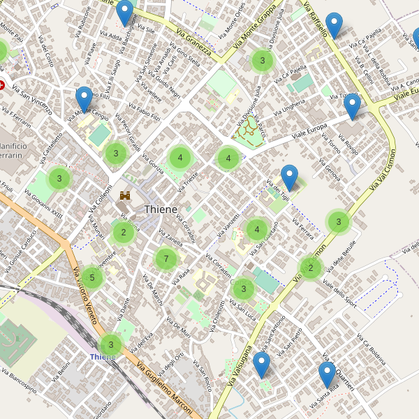 Thumbnail mappa parcheggi di Thiene