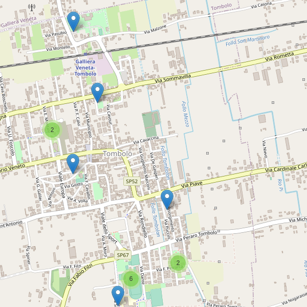 Thumbnail mappa parcheggi di Tombolo