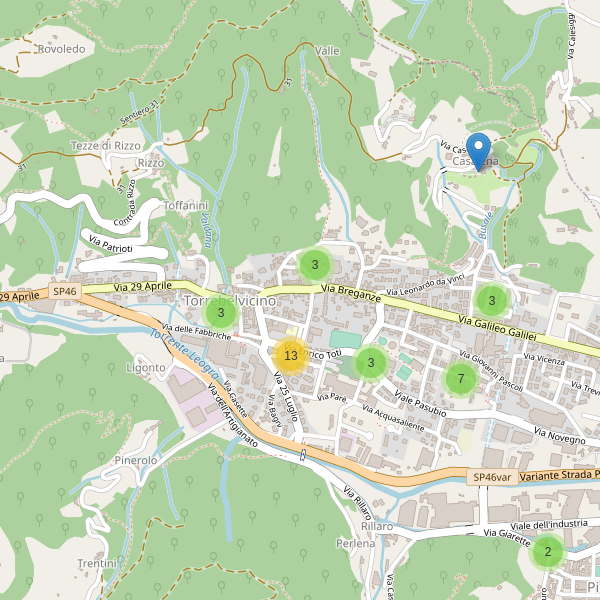 Thumbnail mappa parcheggi di Torrebelvicino