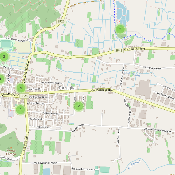 Thumbnail mappa parcheggi di Torreglia