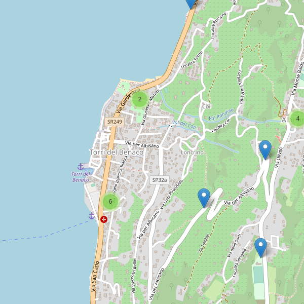 Thumbnail mappa parcheggi di Torri del Benaco