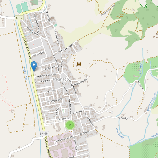 Thumbnail mappa parcheggi di Tregnago