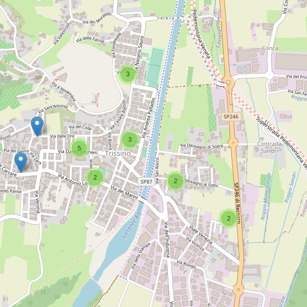 Thumbnail mappa parcheggi di Trissino