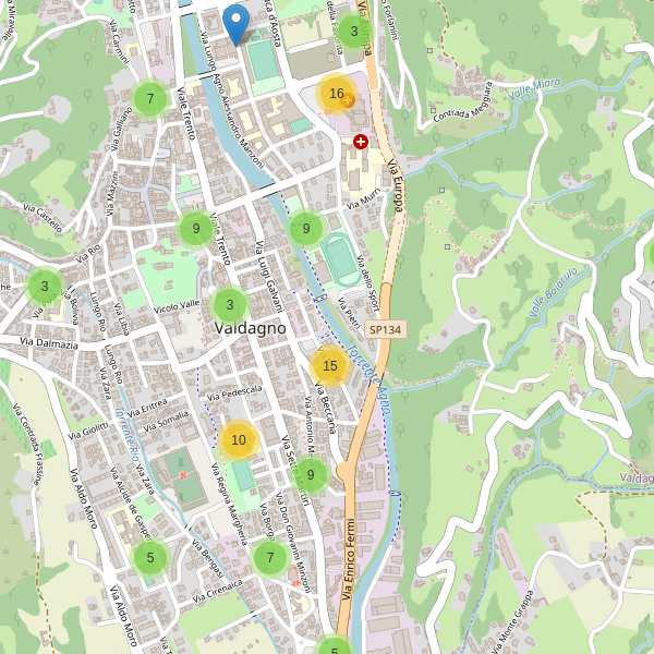 Thumbnail mappa parcheggi di Valdagno