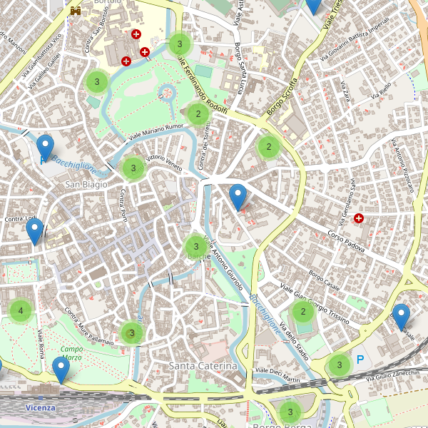 Thumbnail mappa parcheggi di Vicenza