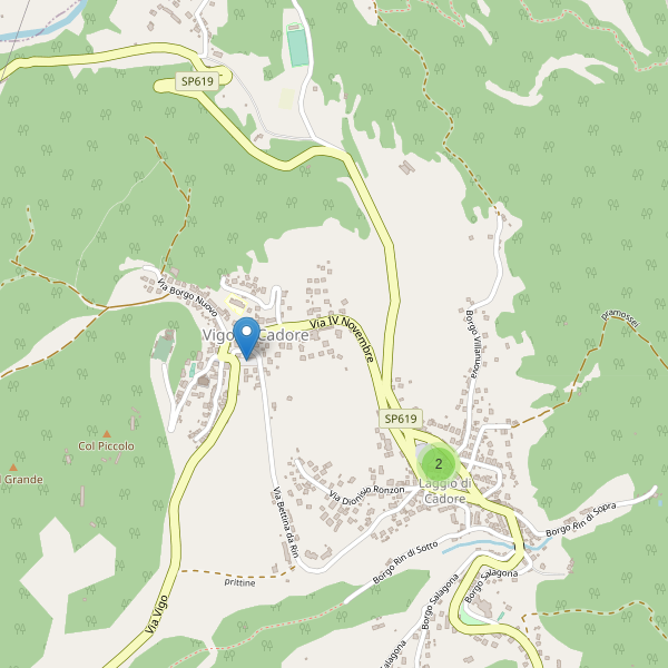Thumbnail mappa parcheggi di Vigo di Cadore