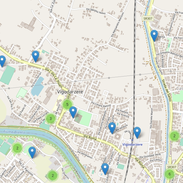 Thumbnail mappa parcheggi di Vigodarzere