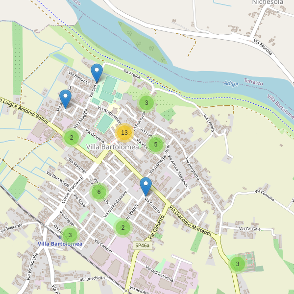 Thumbnail mappa parcheggi di Villa Bartolomea