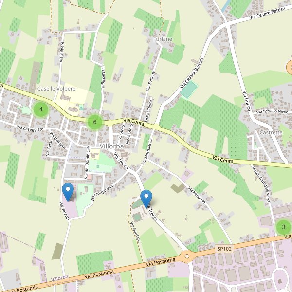 Thumbnail mappa parcheggi di Villorba