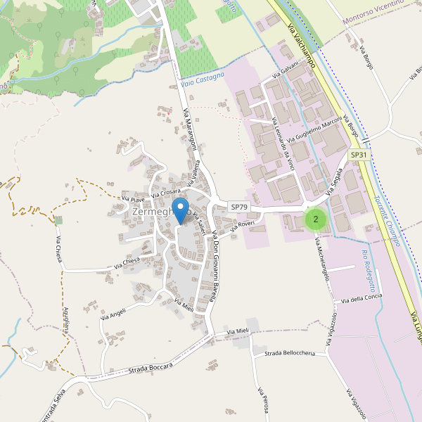 Thumbnail mappa parcheggi di Zermeghedo