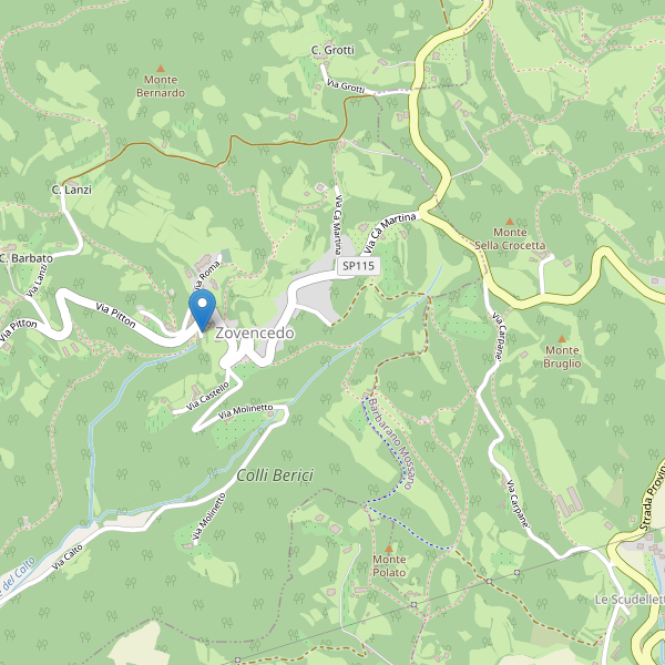 Thumbnail mappa parcheggi di Zovencedo