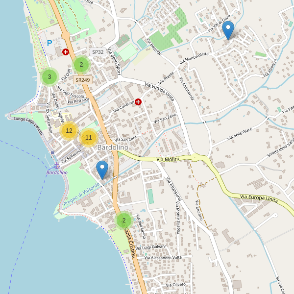 Thumbnail mappa ristoranti di Bardolino