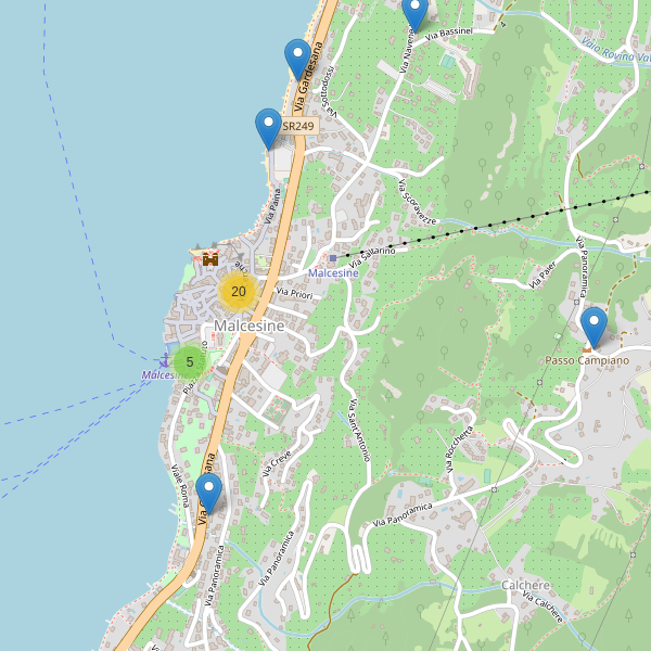 Thumbnail mappa ristoranti di Malcesine
