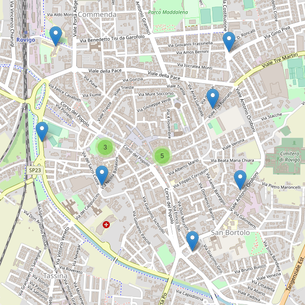 Thumbnail mappa ristoranti di Rovigo