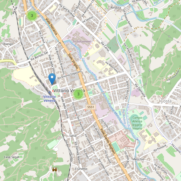 Thumbnail mappa ristoranti di Vittorio Veneto
