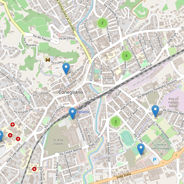 Thumbnail mappa scuole di Conegliano