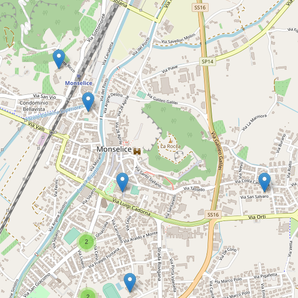 Thumbnail mappa scuole di Monselice