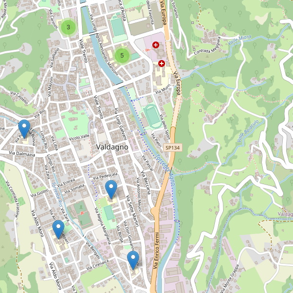 Thumbnail mappa scuole di Valdagno