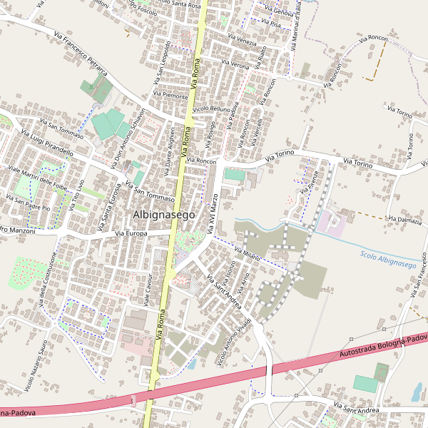 Thumbnail mappa stazioni di Albignasego