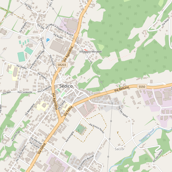 Thumbnail mappa stazioni di Sedico