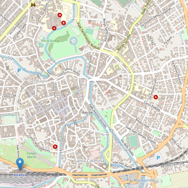 Thumbnail mappa stazioni di Vicenza