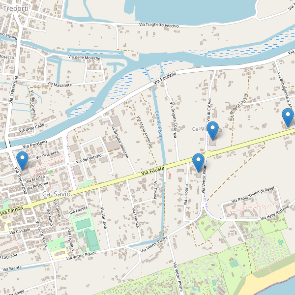 Thumbnail mappa supermercati di Cavallino-Treporti