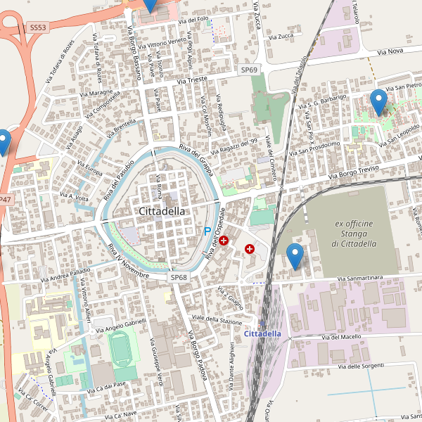 Thumbnail mappa supermercati di Cittadella