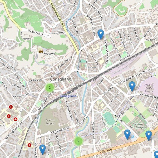 Thumbnail mappa supermercati di Conegliano