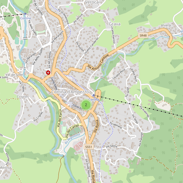 Thumbnail mappa supermercati di Cortina d'Ampezzo