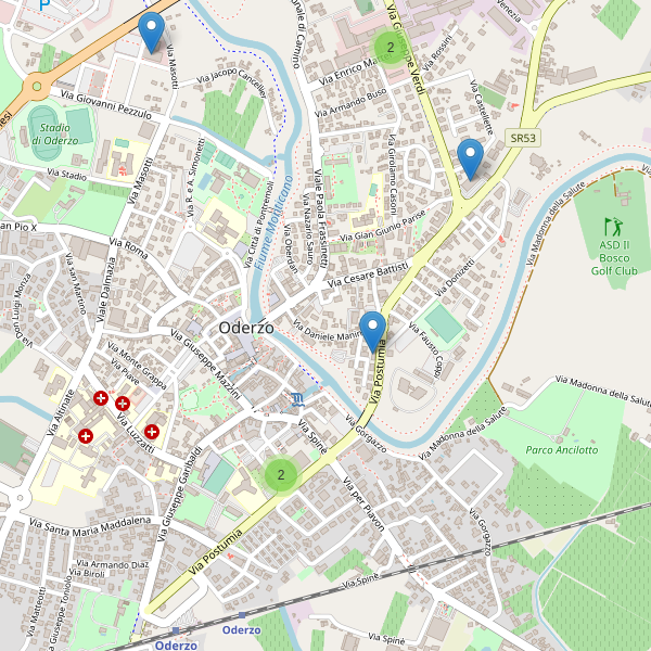 Thumbnail mappa supermercati di Oderzo