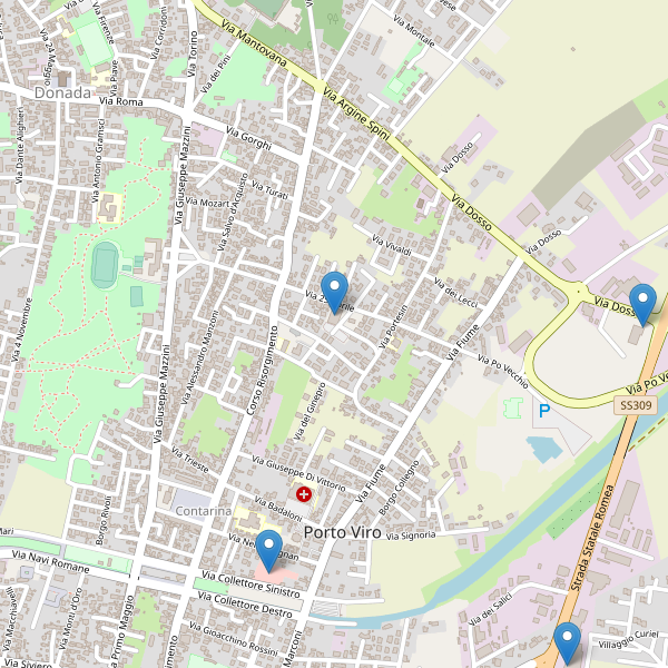 Thumbnail mappa supermercati di Porto Viro