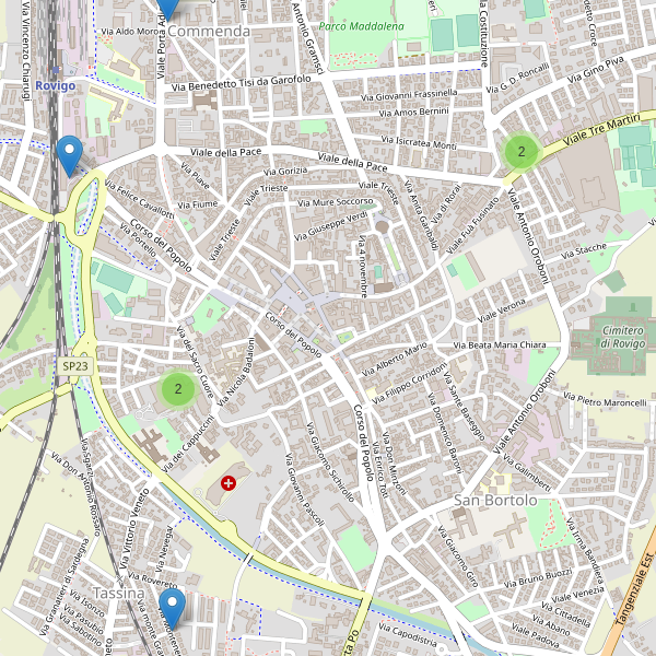Thumbnail mappa supermercati di Rovigo