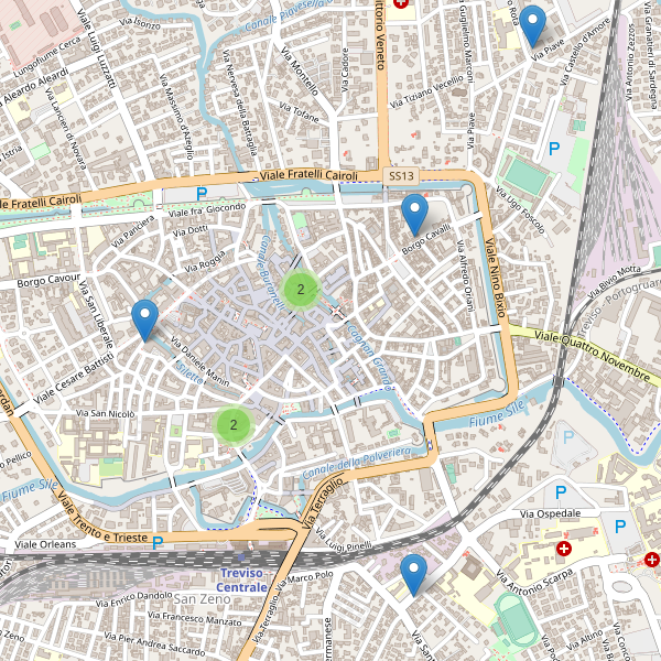 Thumbnail mappa supermercati di Treviso