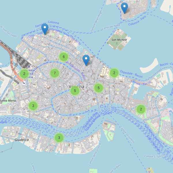 Thumbnail mappa supermercati di Venezia