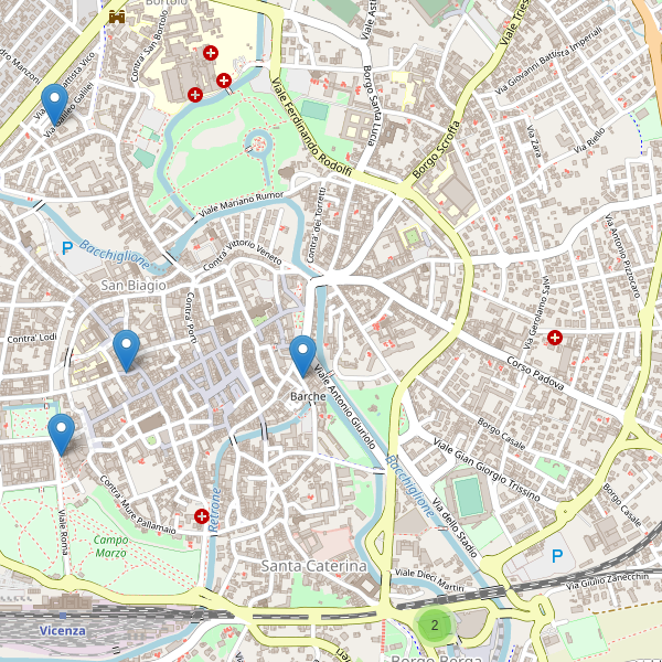 Thumbnail mappa supermercati di Vicenza