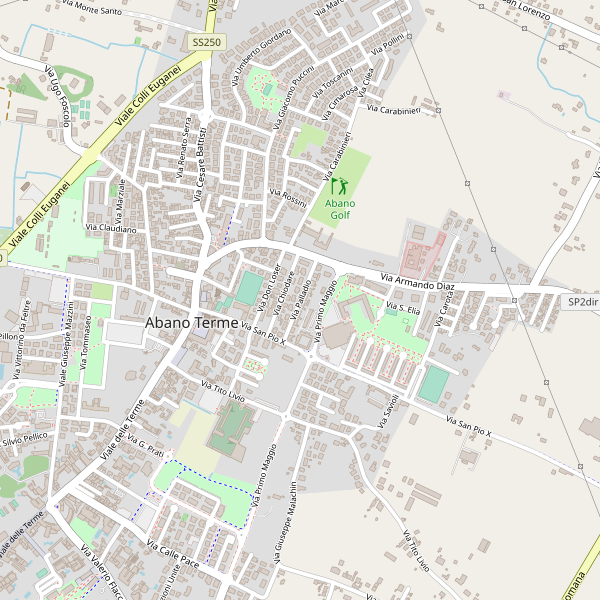 Thumbnail mappa taxi di Abano Terme