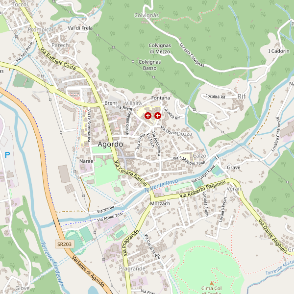 Thumbnail mappa taxi di Agordo