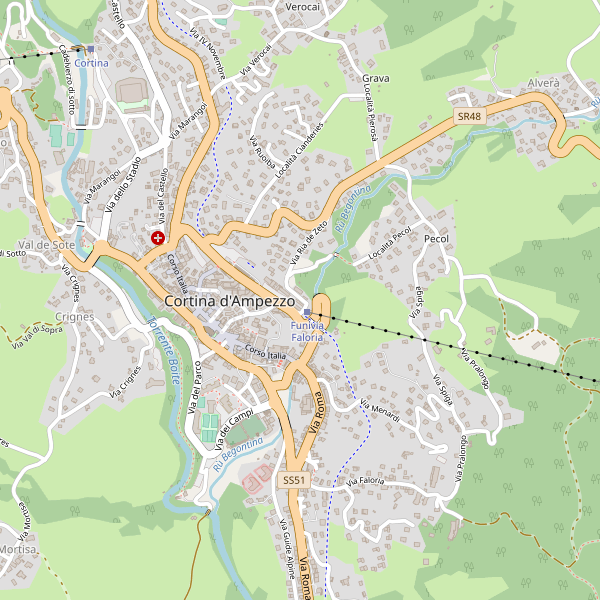 Thumbnail mappa taxi di Cortina d'Ampezzo