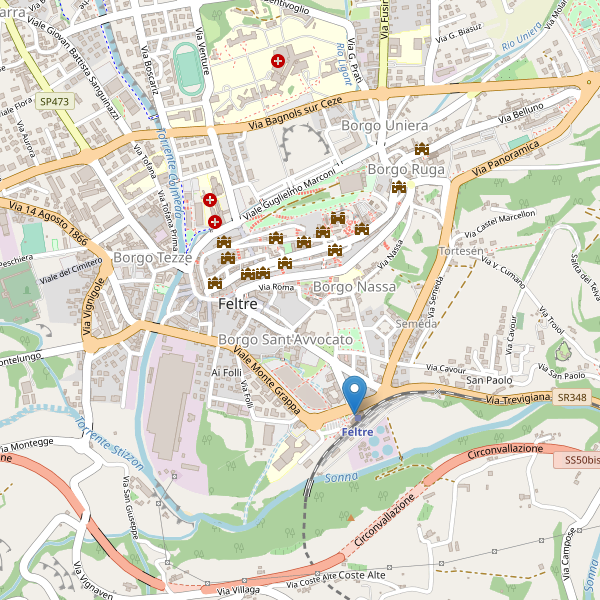 Thumbnail mappa taxi di Feltre