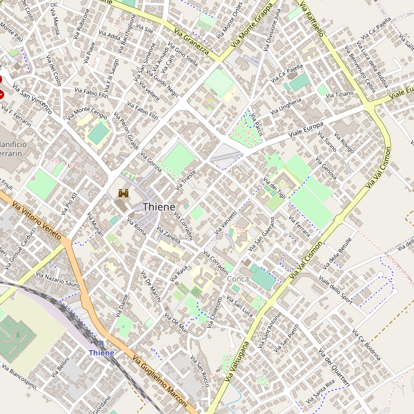 Thumbnail mappa taxi di Thiene