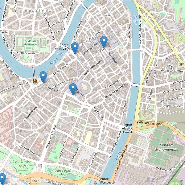 Thumbnail mappa taxi di Verona