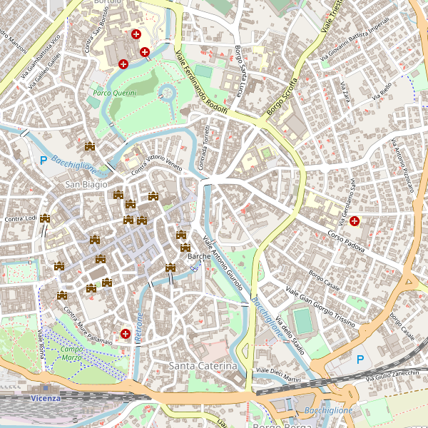 Thumbnail mappa taxi di Vicenza