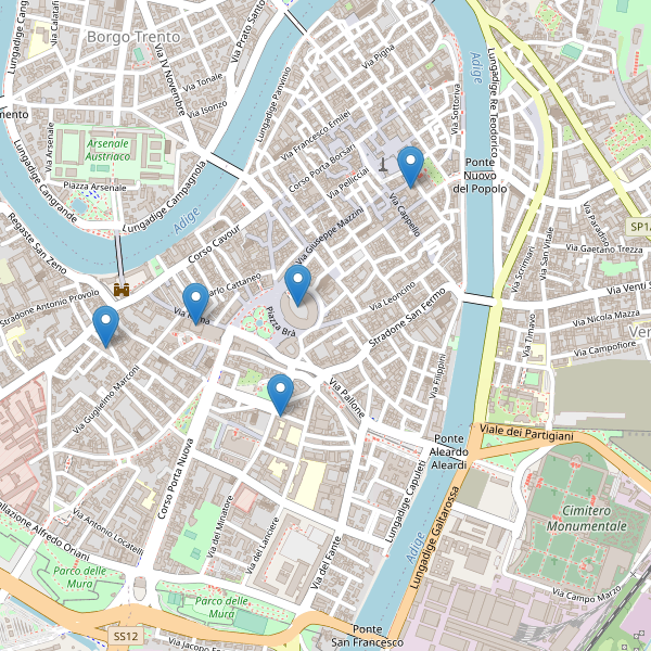 Thumbnail mappa teatri di Verona