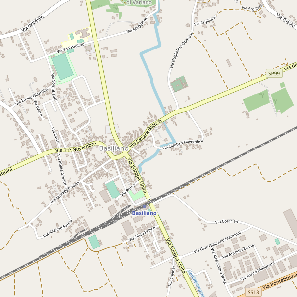 Thumbnail mappa stradale di Basiliano